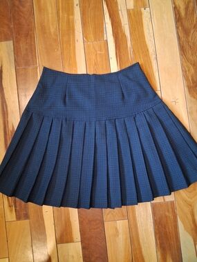 Vintage 90s Two Roads Pleated Plaid Mini Skirt – Made in Canada 🇨🇦